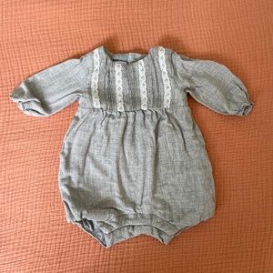 Tartine et Chocolat Long Sleeve Romper Baby Girl 3M